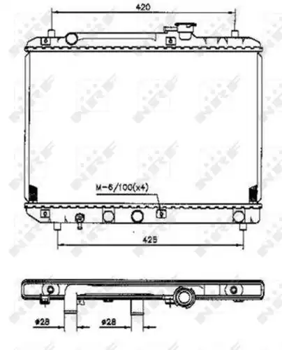 воден радиатор NRF 53207