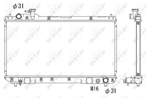 воден радиатор NRF 53275