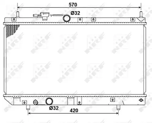 воден радиатор NRF 53277