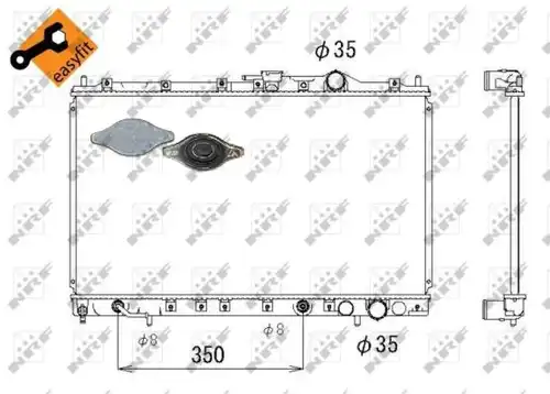 воден радиатор NRF 53304