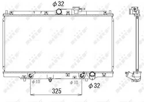 воден радиатор NRF 53328