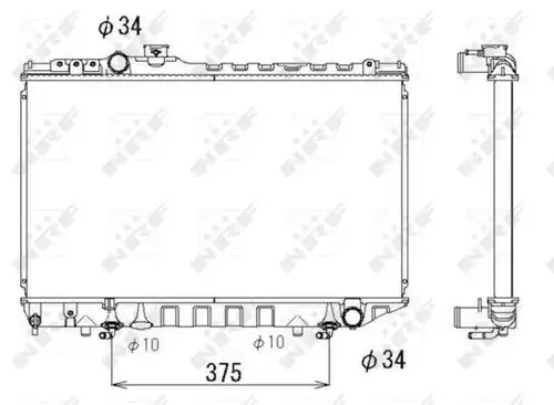 воден радиатор NRF 53334