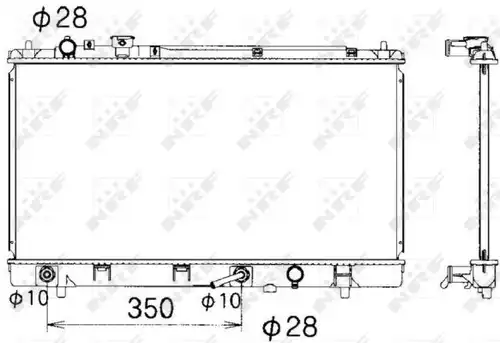 воден радиатор NRF 53340