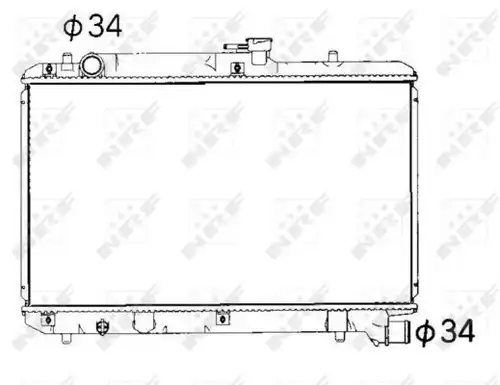 воден радиатор NRF 53351