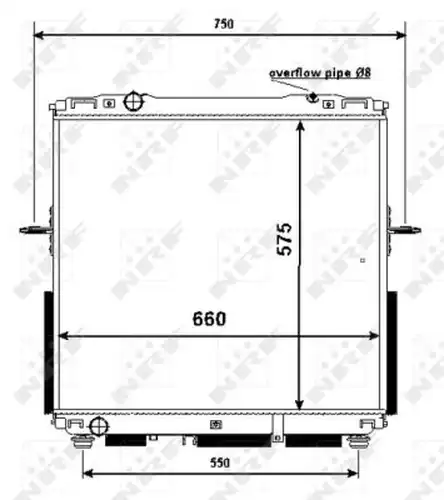 воден радиатор NRF 53367