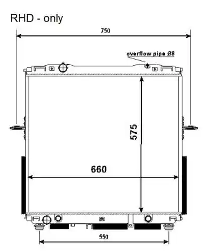 воден радиатор NRF 53368