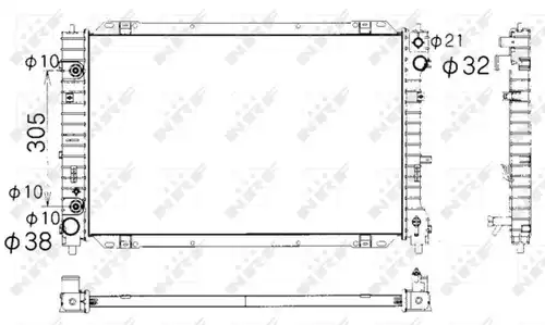 воден радиатор NRF 53377