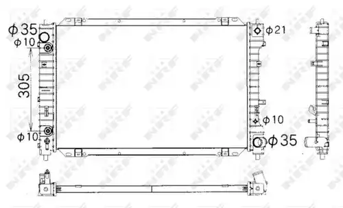 воден радиатор NRF 53378