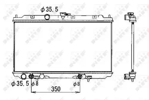 воден радиатор NRF 53389