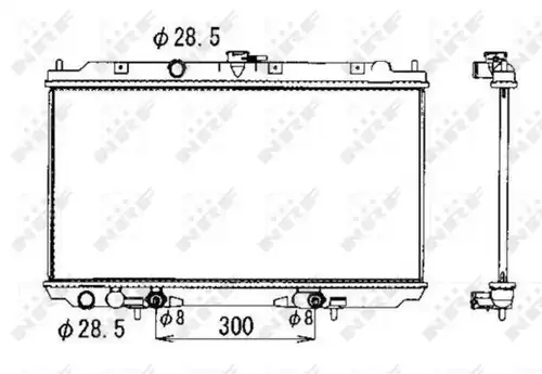 воден радиатор NRF 53390