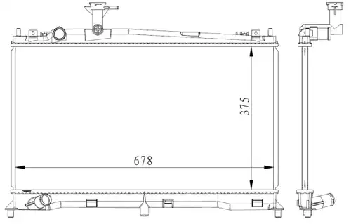 воден радиатор NRF 53411