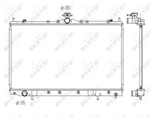 воден радиатор NRF 53431
