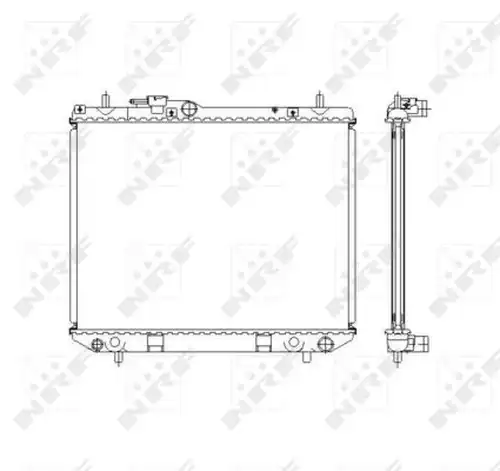 воден радиатор NRF 53536