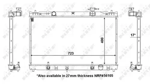 воден радиатор NRF 53587