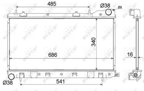 воден радиатор NRF 53595