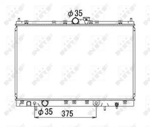 воден радиатор NRF 53690