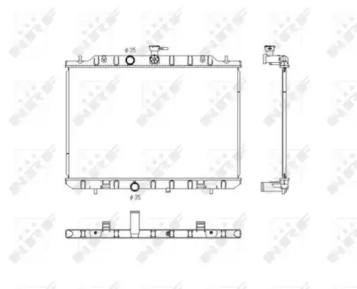 воден радиатор NRF 53761