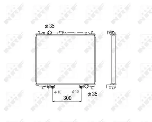 воден радиатор NRF 53810