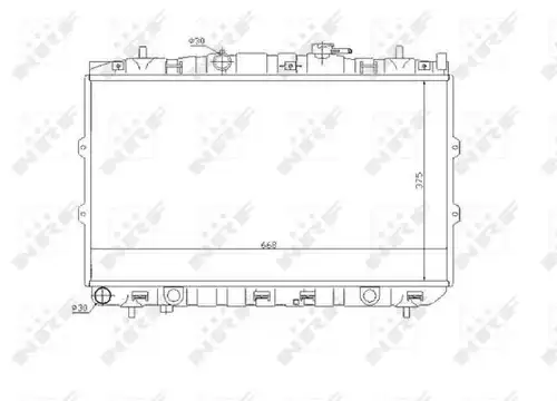 воден радиатор NRF 53819