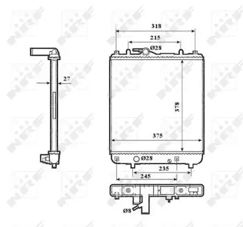 воден радиатор NRF 53825