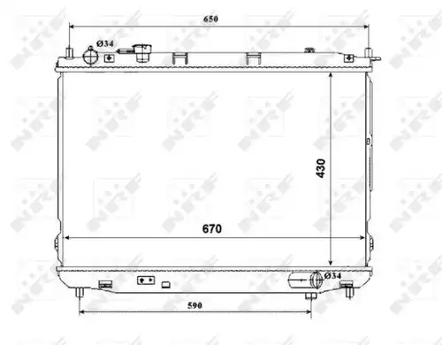 воден радиатор NRF 53847