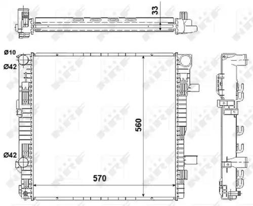 воден радиатор NRF 53895