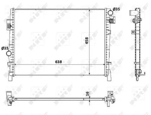 воден радиатор NRF 53901