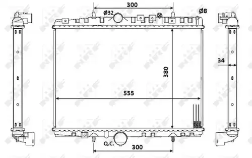 воден радиатор NRF 53941