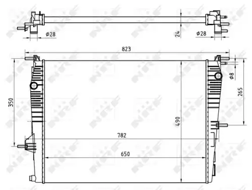 воден радиатор NRF 53965