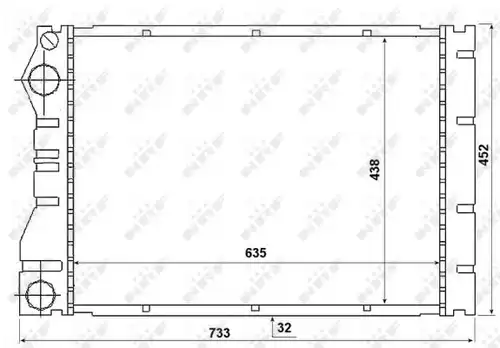 воден радиатор NRF 53975