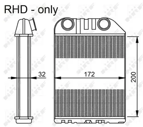 топлообменник, отопление на вътрешното пространство NRF 54286