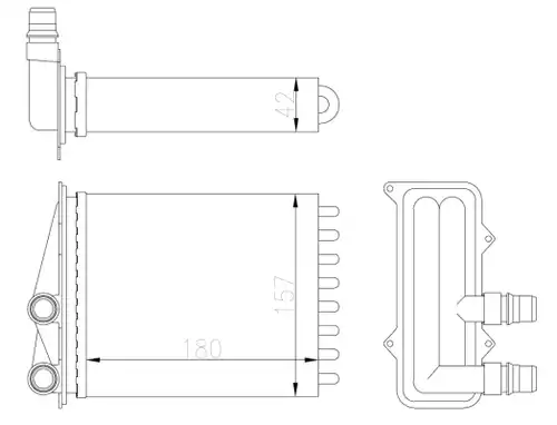 топлообменник, отопление на вътрешното пространство NRF 54412