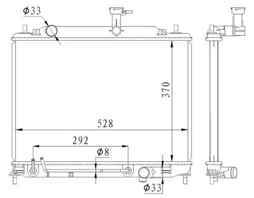 воден радиатор NRF 550015