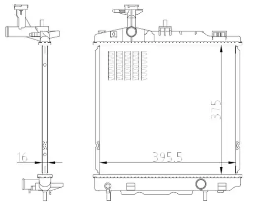 воден радиатор NRF 550022