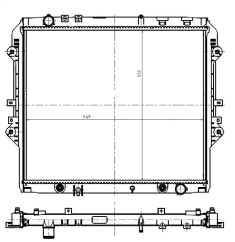 воден радиатор NRF 550032