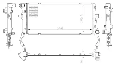 воден радиатор NRF 550034