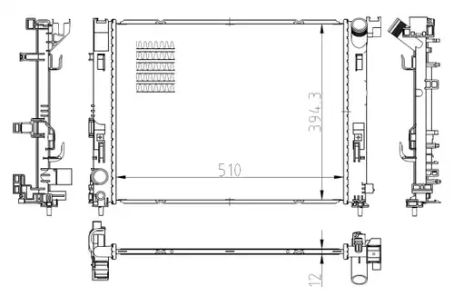 воден радиатор NRF 550038