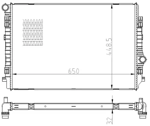 воден радиатор NRF 550081