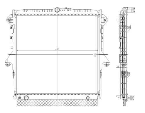 воден радиатор NRF 560001