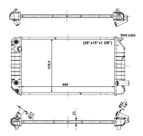 воден радиатор NRF 56005