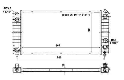 воден радиатор NRF 56011