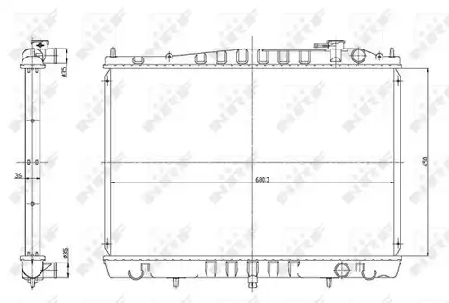 воден радиатор NRF 56086