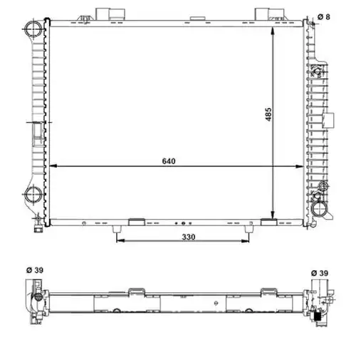 воден радиатор NRF 58098