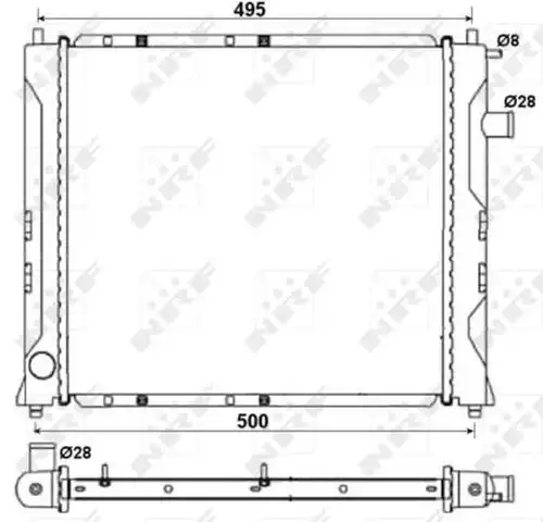 воден радиатор NRF 58107A