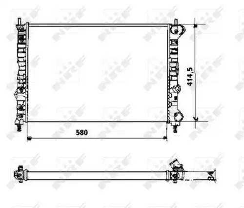 воден радиатор NRF 58169