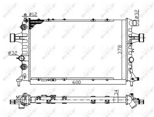 воден радиатор NRF 58178A