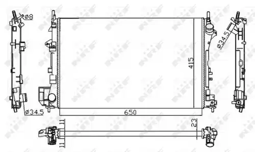 воден радиатор NRF 58203A