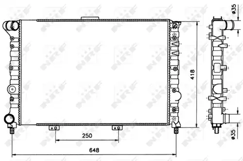 воден радиатор NRF 58216