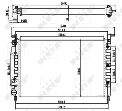 воден радиатор NRF 58219