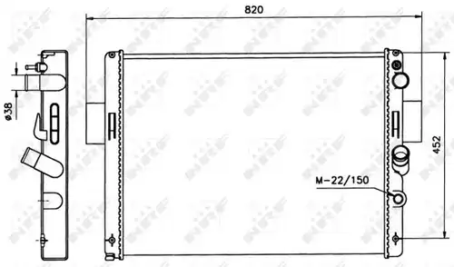 воден радиатор NRF 58243